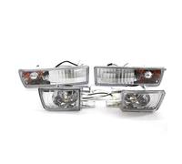 Generico Per VW Per Golf 3 1992-1997 4 Pezzi Set Auto Affumicato Paraurti Anteriore Fendinebbia + Indicatore Di Direzione Luce Specchietto Laterale