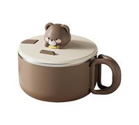 Generico Per Zuppa Di Noodle Istantanei - 1200 Ml | Contenitore Per Il Pranzo A Tenuta Stagna | Coppa Drenante | Barattolo Per Alimenti In Acciaio Inossidabile | Portapasto Portatile | Uso Domest
