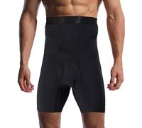 Generico Perfect Body High Elasticity Comfortable Shapewear, Mens Highwaist Shapewear Body Shaper Boxer Briefs (Black,M)