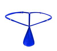 Generico Perizoma Donna Seducente Hot Reggiseno Trasparente da Uomo Fit Traslucido in di Ghiaccio a Vita Bassa con Fibbia G String Pants T Pants Donna Sexy Lingerie Hard Sexyshop (Blue, One Size)