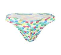 Generico Perizoma Uomo Intimo Sexy Uomo Biancheria Intima A Vita Alta Slip T-Back con Gradiente Fashion A Vita Bassa Tendenza 2025 per Look Audace Quotidiano