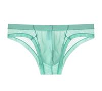 Generico Perizoma Uomo Intimo Sexy Uomo Biancheria Intima Slip Sheer A Vita Bassa in Mesh Trasparente per Look Minimalista Casa Escursioni Ed Estate