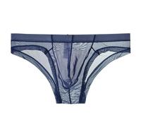 Generico Perizoma Uomo Intimo Sexy Uomo Biancheria Intima Slip Sheer A Vita Bassa in Mesh Trasparente per Look Minimalista Casa Escursioni Ed Estate
