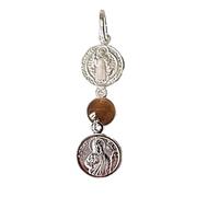 Genérico Perlascarel Ciondolo Doppio Argento Sterling 925 Medaglia San Benedetto 10 mm Doppio Lato e Ciondolo Medaglia San Giuda Tadeo 10 mm. Qualità, design e prezzo. Confezione regalo inclusa