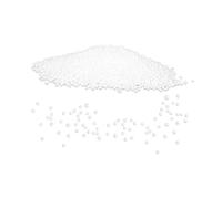 Generico Perline di Polistirolo Bianche Mini da 3-5mm per Riempimento Pouf e Giocattoli, Design Multifunzionale e Processo di Ricarica Facile, per Crafting