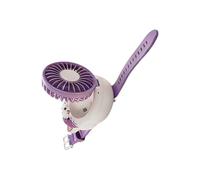 Generico Persönlicher Ventilator - Uhrförmiger Mini-Ventilator Im Katzen-Design | Tragbarer Handgelenk-Lüfter Mit 3 Geschwindigkeiten & 500 MAh Akku | Für Kinder, Mädchen, Reisen & Sommer
