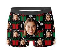 Generico Personalised Men's Boxer Briefs with Photo Underwear Personalised Underpants Funny Unique Gift for Boy And Husband Idea Birthday Valentine's Day And Anniversary