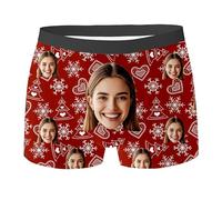 Generico Personalised Men's Boxer Briefs with Photo Underwear Personalised Underpants Funny Unique Gift for Boy And Husband Idea Birthday Valentine's Day And Anniversary