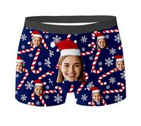 Generico Personalised Men's Boxer Briefs with Photo Underwear Personalised Underpants Funny Unique Gift for Boy And Husband Idea Birthday Valentine's Day And Anniversary