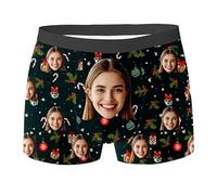 Generico Personalised Men's Boxer Briefs with Photo Underwear Personalised Underpants Funny Unique Gift for Boy And Husband Idea Birthday Valentine's Day And Anniversary