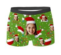 Generico Personalised Men's Boxer Briefs with Photo Underwear Personalised Underpants Funny Unique Gift for Boy And Husband Idea Birthday Valentine's Day And Anniversary