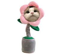 Generico Personalizzati che cantano e ballano Fiore girasole Giocattolo Musicale ，Parlante Danzante Giocattolo Girasole ， Ripete ciò che Dici ，Riprodurre Musica ，Regali Bambino (pink-02)