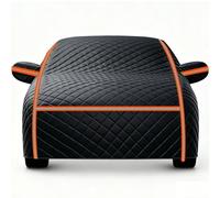 Generico personalizzato copriauto antigrandine Compatibile con Fiat Cronos 2018-2026,resistente al sole,polvere,pioggia graffi,protezione per le quattro stagioni(black orange)