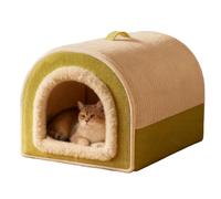 Genérico Pet Cat House | Warm Plush Enclosed Dome - Indoor Cat Mat for Winter - for Small Medium Breeds Kitten Puppy Living Room Bedroom Garage