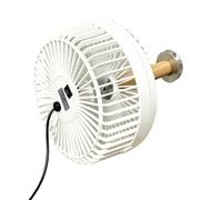 Generico Pet Crate Fan, Portable Cooling Fixture, USB Charging Utility with Sturdy Layer, 2-Speed Quiet Accessory with Refined Texture, 16.5×18×7.5cm Cage Category, Apartment Comfort Tool for Dogs