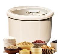Generico Pet Food Storage Container | Large Airtight Bin | Anti-moisture Sealed Dispenser with Spoon for Cat, Kitten, Breed, Kitchen, Pantry, Home, Garage, Barn, Farm
