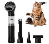 Generico Pet Grooming Vacuum - ABS pPlastic 18x6x6cm, Portable Wireless Multi Nozzles Quiet Cleaner | Handheld Powerful Suction Hair Remover for Bedroom Kitchen Offices Vehicle Truck and Party