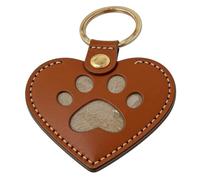 Generico Pet Memory Keychain - Leather Keepsake Charm, Hair Storage Pendant with Pet, Design, Keyring Charm, Gift Keepsake for Girlfriend Wife Sister Daughter Teens Girls Family Friends Coworkers