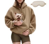 Generico Pet Sling Hoodie, Cozy Soft Carrying Sweatshirt with Pet Pocket for Autumn Winter, Hoodies with Dog Cat Pouch for Women