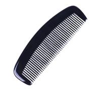 Generico Pettine in Corno Nero Naturale Portatile e Resistente per Massaggio Chioma e Lisciatura Spesso Facile da Portare Sempre Sé per Donne e Ragazze