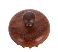 Generico Pettine Massaggiatore per Chioma in Legno Denti Larghi e Punta Rotonda, Allevia Affaticamento del Capelluto, Design a Disco per Uso Versatile a Casa e Ufficio
