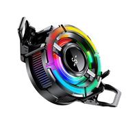 Generico Phone Cooler - 4.37 Inch Magnetic Radiator | ABS Smartphone Fan - Smart Temperature Control Game Cooling Pad Guards Against Overheating, Ideal for Live Broadcasting and Vlogs