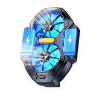 Generico Phone Cooler Clamp-On Cooling Pad Mobile Heat Dissipation 3.41x2.45x1.3 Inches -Fan System High-Efficiency Compact Design for Streaming Watching Videos Listening Music Outdoor Travel