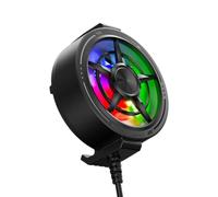 Generico Phone Cooling Fan Portable Lightweight Low Noise Light Up | Hot Weather Cell Phone Cooler for Games, Video Calls, Live Broadcasting, Vlog, Tablet