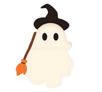 Generico Phone Figurine, Halloween Ghost Decor, Mini Stick on Sculpture, 0.98x0.59x1.38 Inches Reusable Adhesive Backing, Compact Cute Design, Phones, Tablets, Dashboards, Seasonal Use