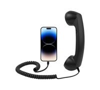Generico Phone Handset - Corded Handset, Retro Classic Home Supplies with Microphone Type-C | Cell Phone Receiver for Calling Kitchen Living Room Bedside Bathroom Bed Desk Travel School Hospital