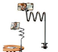 Generico Phone Holder Desk Mount, 360-Degree Rotation Cell Phone Clip Holder, Flexible Arm Streaming Bracket Fits Tablets Under 10.5 Inches, Adjustable Chair Stand For Bedroom Office Hands-