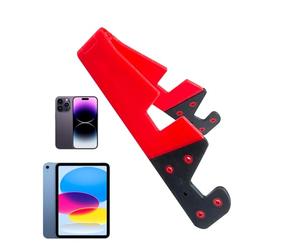 Generico Phone Holder for Table - Adjustable Mount Stand, Portable Foldable V, Cellphone Tablet Smartphone Support, Desk Table Use Accessory, Travel Office Home Use for Hands Free Viewing