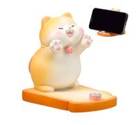 Genérico Phone Holder - Phone Stand | Desk Phones Holder, Cat Figurine Mobile Holders Cradle Dock for Desk Home Bedroom Living Room Study Video Calls Meetings Work Reading