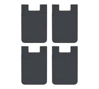 Generico Phone holder stick on - adhesive slim silicone wallet, universal smartphone back pouch | stretchable sleeve grip pocket, double layer credit organizer, for casual carry, daily access