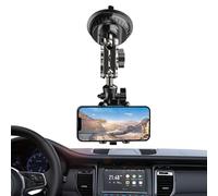 Genérico Phone Stand -32 cm Car Phone Holder | Car Mount, Universal Ćar Mount with Strong Suction Cup Base 360 Degree Adjustable PhoneStand For Vlog Recording Video Compatible with All Smartphones