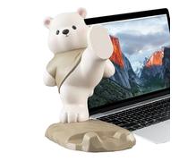 Generico Phone Stand | Anti-Slip Resin Bear Adjustable Figurines | Lightweight Portable Camera Tripod for Table Offices Home Outdoor Travel Vlogging Filming Video Live Streaming Calling