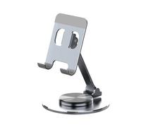 Generico Phone Stand、 Supporto for Telefono in Lega di Alluminio Supporto for Smartphone Supporto for Tablet Scrivania Portatile Cellula Metallica 、Desktop Phone Stand Base(YY Gray)
