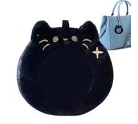 Generico Photo Card Holder, Badge Storage Bag, Cute Plush Cover Case with Pendant, 2.17x3.31x0.79 In, for Business Cards, Badges, Pins, Stylish Girl Accessories for Work, School, Events