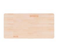Generico Piano Bagno 100x50x1,5 cm in Legno Massello Non Trattato,Marrone,7kg,342925