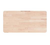 Generico Piano Bagno 80x40x1,5 cm Legno Massello Non Trattato,Marrone,4.38kg,342924