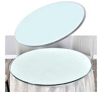 Generico Piano Del Tavolo In Vetro, 60/70/80/90/100cm Copertura Di Protezione De Tavolo Trasparente, Rotondo Lastra Vetro Per Sala Da Pranzo Caffè(100cm(39.37in))