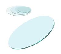 Generico Piano Del Tavolo In Vetro Temperato, Superficie Trasparente Di Ricambio In Vetro Per Esterno, Rotondo Tappetino Da Tavolo Per Protezione Pranzo(650mm(26in))