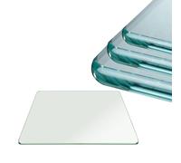 Generico Piano Di Ricambio Trasparente Per Tavolo Da Pranzo, Lastra Di Vetro Quadrato In Vetro Temperato, Piano Di Lavoro Per Tavoli(65x65cm/25.5x25.5in)