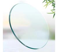 Generico Piano Tavolo In Vetro Temperato, Superficie Copri Tavolo Rotondo Trasparente, Protezione Per Superficie In Vetro Per Tavoli Da Pranzo, Caffè(65cm/25.6in)