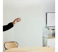Generico Piano Tavolos Da Cucina 50 60 70 80 90cm, Piano In Vetro Temprato Per Tavolo Da Pranzo, Superficie Copri Tavolo Trasparente Per Tavoli Rotondo(65cm/25.6in)