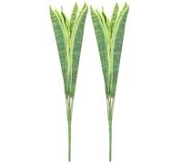 Generico Pianta Sansevieria Artificiale 2 Pezzi 9 Foglie Verde, Decorazione Realistica Facile da Mantenere, Materiale in Film, per Dormitori e Banchetti