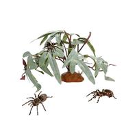 Generico Piante per Terrario Rettili,Finto Realistiche Decorazione Interni,Decorazione Verde per Vasca Tartarughe - per Pesci Tartarughe Betta Gechi Camaleonti Rane Anfibi