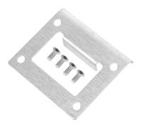 Generico Piastra di Battuta per Porta in Acciaio Inox 55Mm Copertura Foro Singolo per Serratura Kit di Rinforzo per Porta d'Ingresso e Sicurezza Domestica