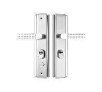 Generico Piastra Di Blocco Antifurto For Ingresso In Acciaio Inossidabile - Maniglia Lucida A Specchio Allargato Antiesplosione(A pair of doorknobs)