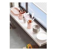 Generico Piastra di estensione for davanzale in acciaio al carbonio, mensole regolabili for piante, pannello posteriore magnetico(15.7x5.9 in)